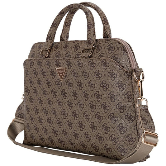 Taška Guess 4G Triangle Logo pro Laptop 15inch, Hnědá