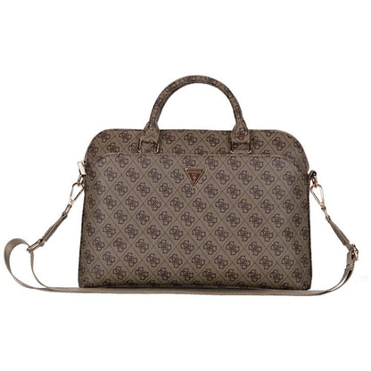 Taška Guess 4G Triangle Logo pro Laptop 15inch, Hnědá