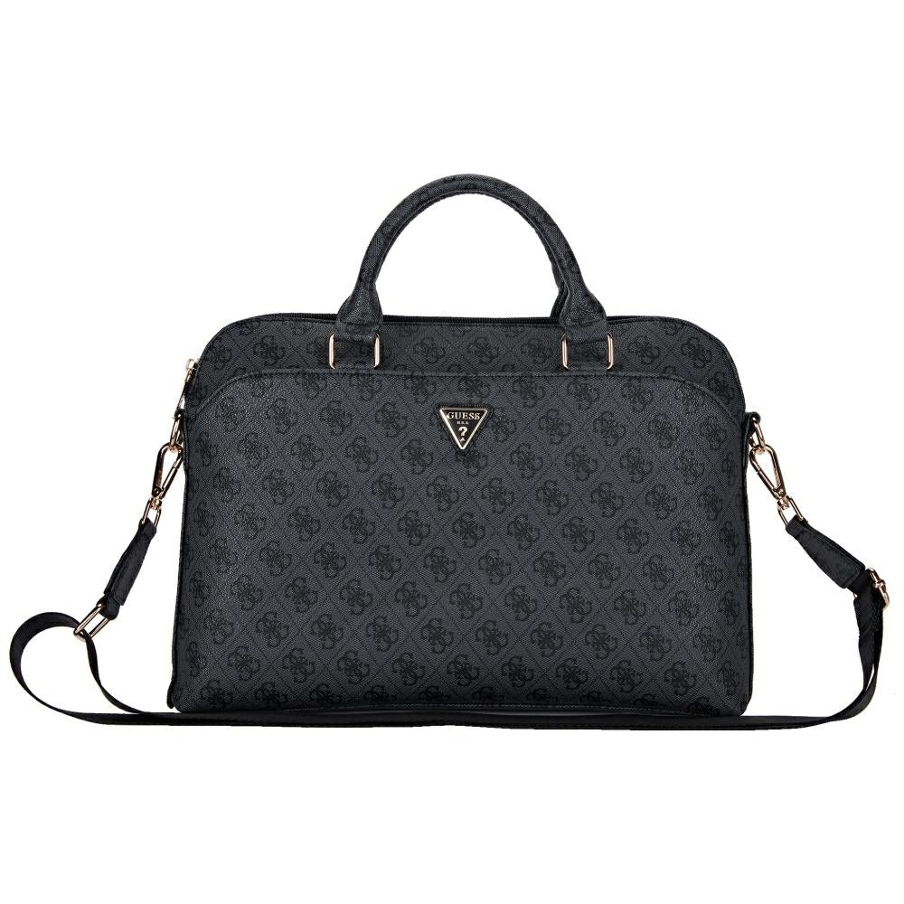 Guess 4G Triangle Logo Bag for 15inch Laptop, Black