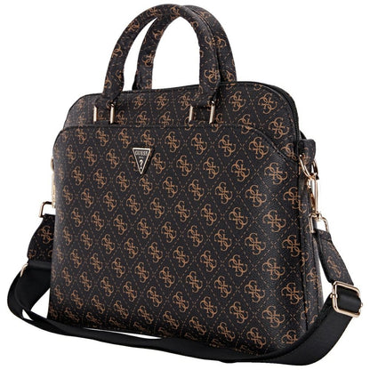 Taška Guess 4G Triangle Logo pro Laptop 15inch, Černá Hnědá