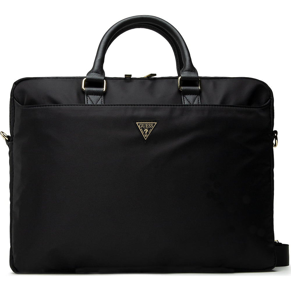 Taška Guess Triangle Logo pro notebook 16 palců, černá