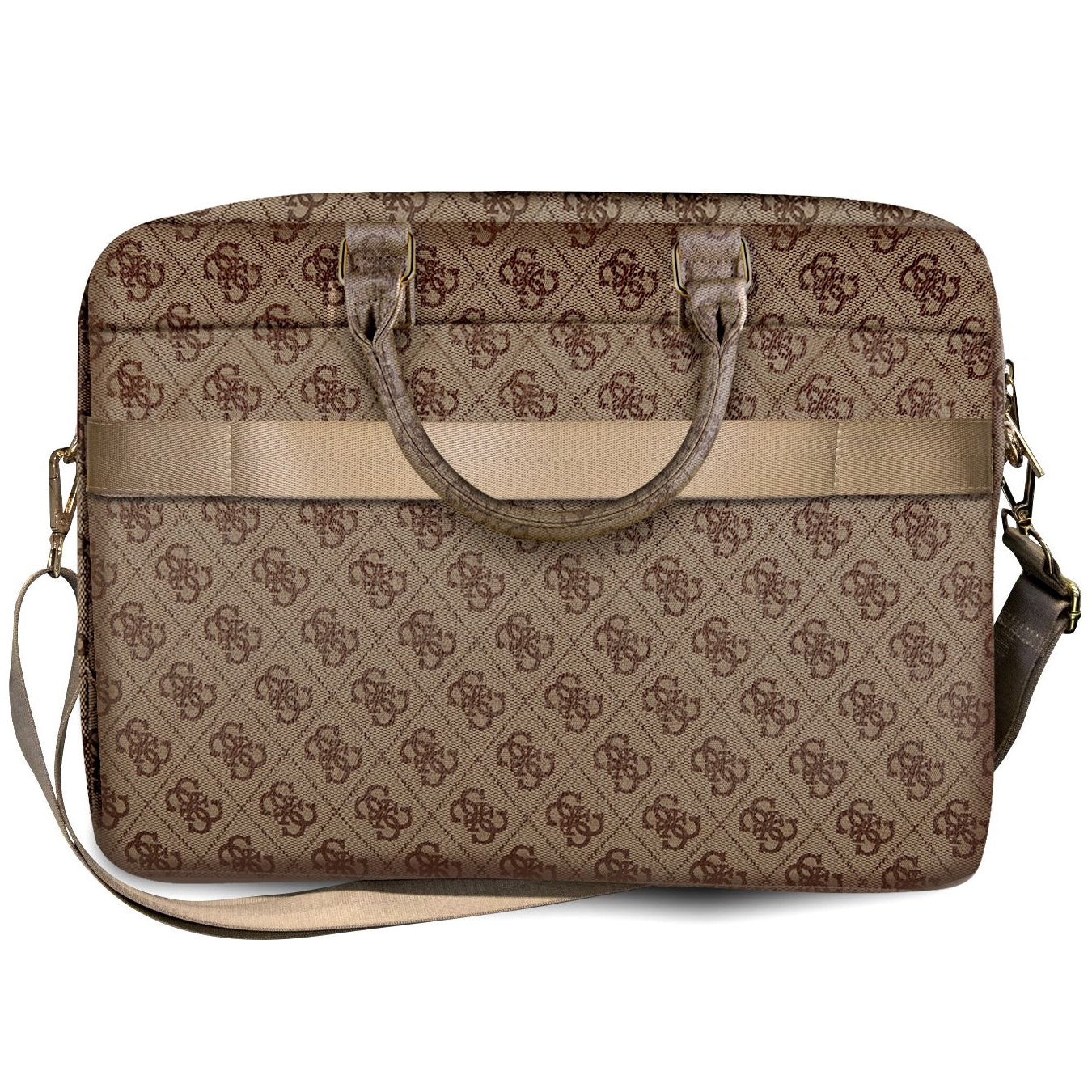 Taška Guess 4G Metal Logo pro Laptop 15inch - 16inch, Hnědá