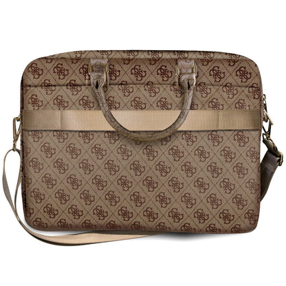 Taška Guess 4G Metal Logo pro Laptop 15inch - 16inch, Hnědá