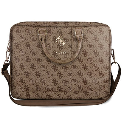 Taška Guess 4G Metal Logo pro Laptop 15inch - 16inch, Hnědá