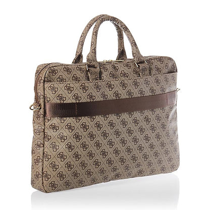 Taška Guess 4G Metal Logo pro Laptop 15inch - 16inch, Hnědá