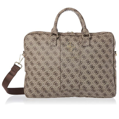 Taška Guess 4G Metal Logo pro Laptop 15inch - 16inch, Hnědá