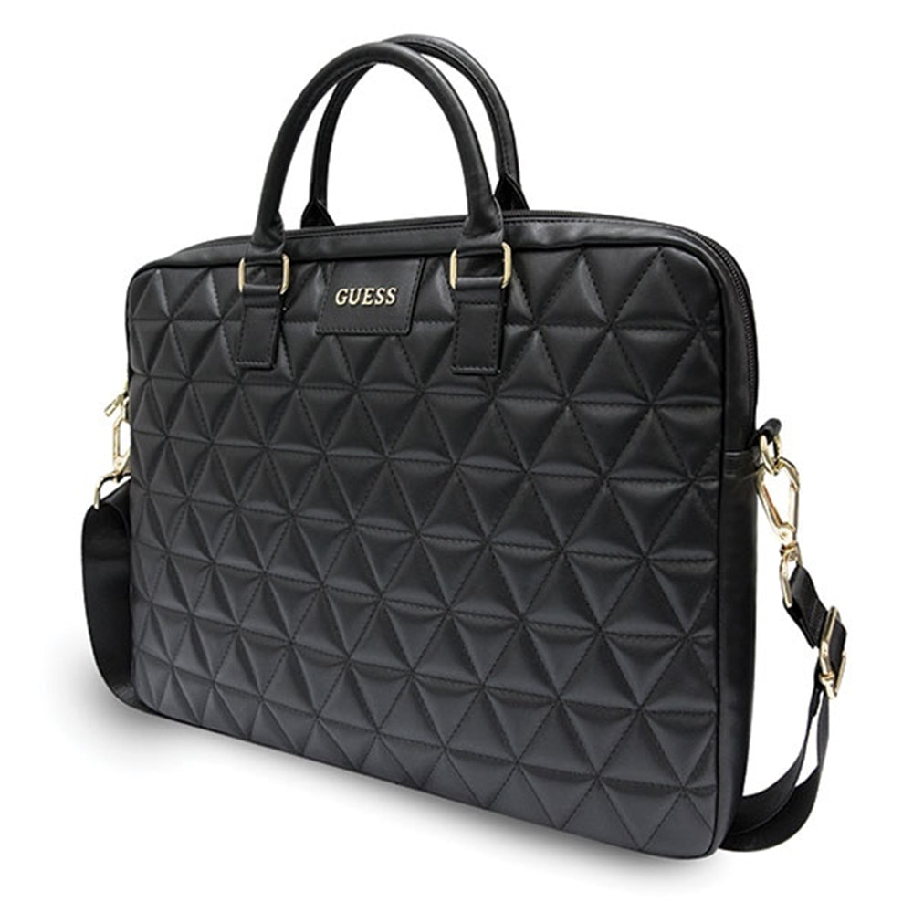 Taška Guess Quilted pro laptop 15 palců, černá