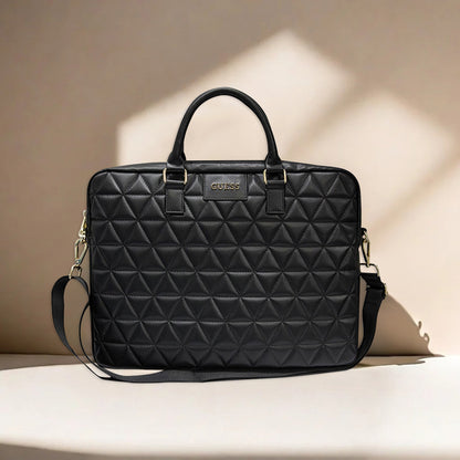 Taška Guess Quilted pro laptop 15 palců, černá