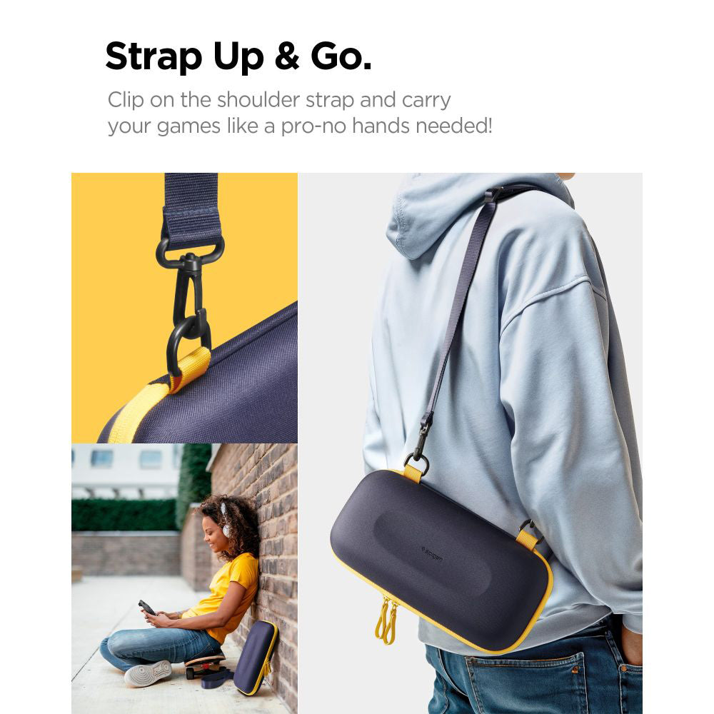 Taška na ochranu konzole Spigen Nano Pop Pro pro Nintendo Switch 2, Námořnická modř