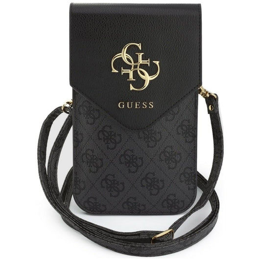 Univerzální taška na telefon, Guess, 4G Grained Classic Logo, černá