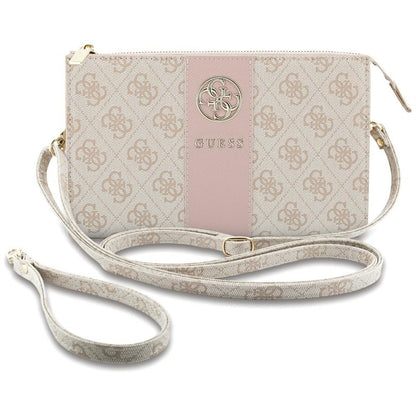 Univerzální pouzdro na telefon, Guess, 4G Round Classic Logo Stripe, růžové