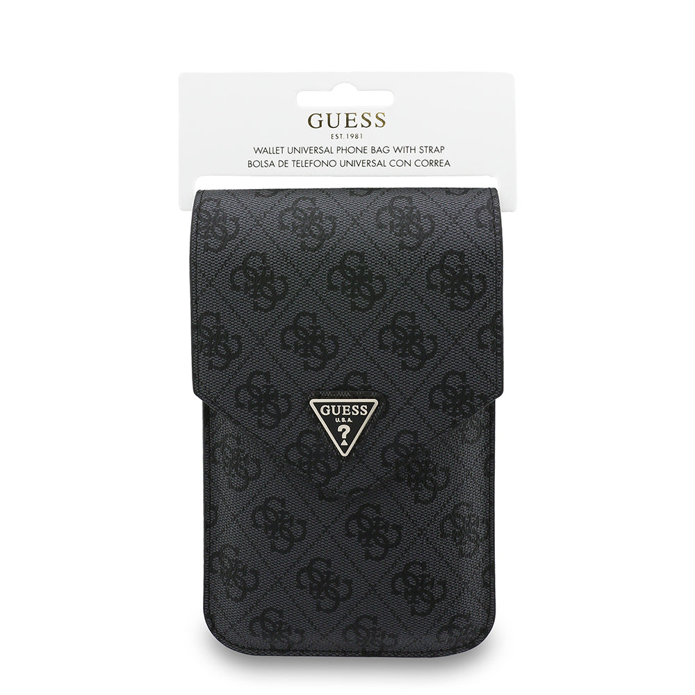Univerzální taška na telefon, Guess, Fliptok Triangle 4G, černá
