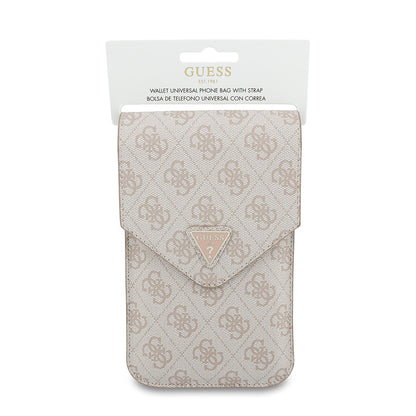Univerzální taška na telefon, Guess, Fliptok Triangle 4G, Růžová