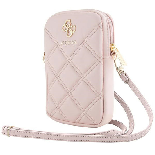 Universal Phone Bag, Guess, Quilted 4G, Pink
