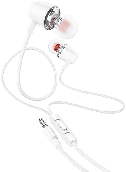 Handsfree 3.5mm HOCO M107, Bílá