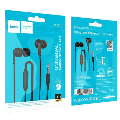 Handsfree 3.5mm HOCO M124, Černá