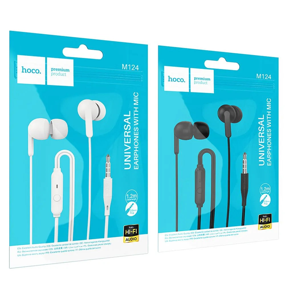 Handsfree 3.5mm HOCO M124, Černá