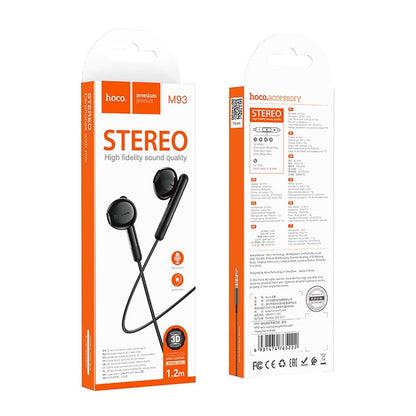 Handsfree 3.5mm HOCO M93, Černá