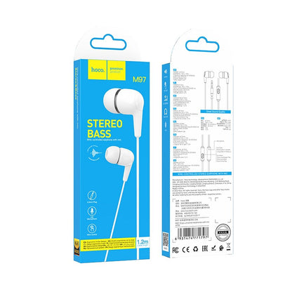 Handsfree 3.5mm HOCO M97, Bílá
