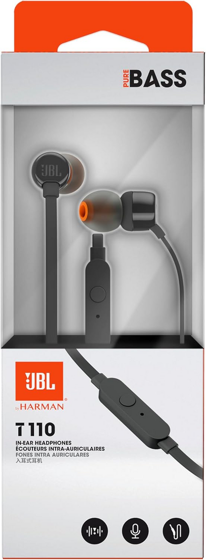 Handsfree 3.5mm JBL T110, Černá JBLT110BLK