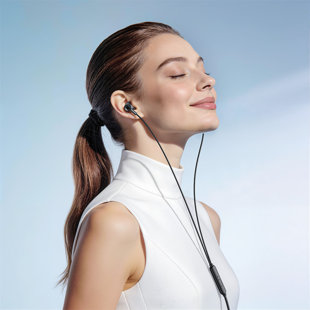 Handsfree 3,5mm / USB-C HOCO M119A, Černá