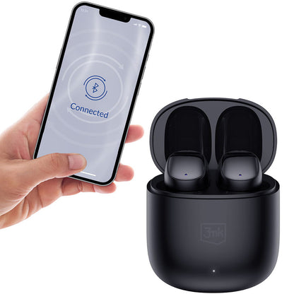 Handsfree Bluetooth 3MK FlowBuds, TWS, Černá