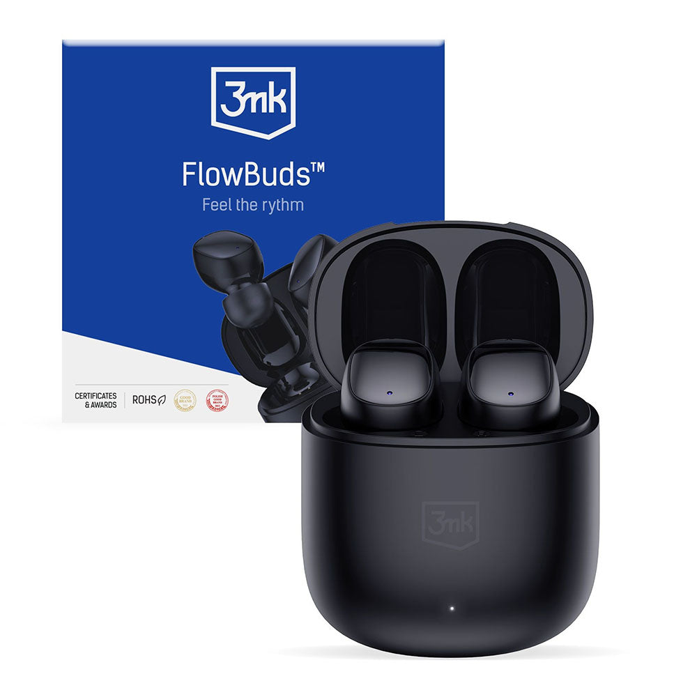 Handsfree Bluetooth 3MK FlowBuds, TWS, Černá