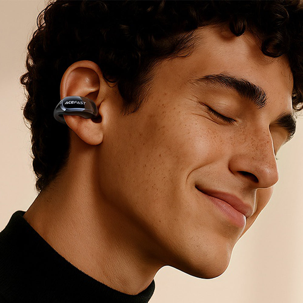 Handsfree Bluetooth Acefast Aceclip Pro, TWS, Bílá