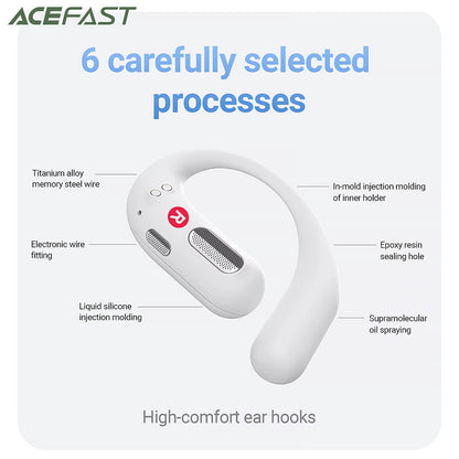 Handsfree Bluetooth Acefast FA002, TWS, Bílá