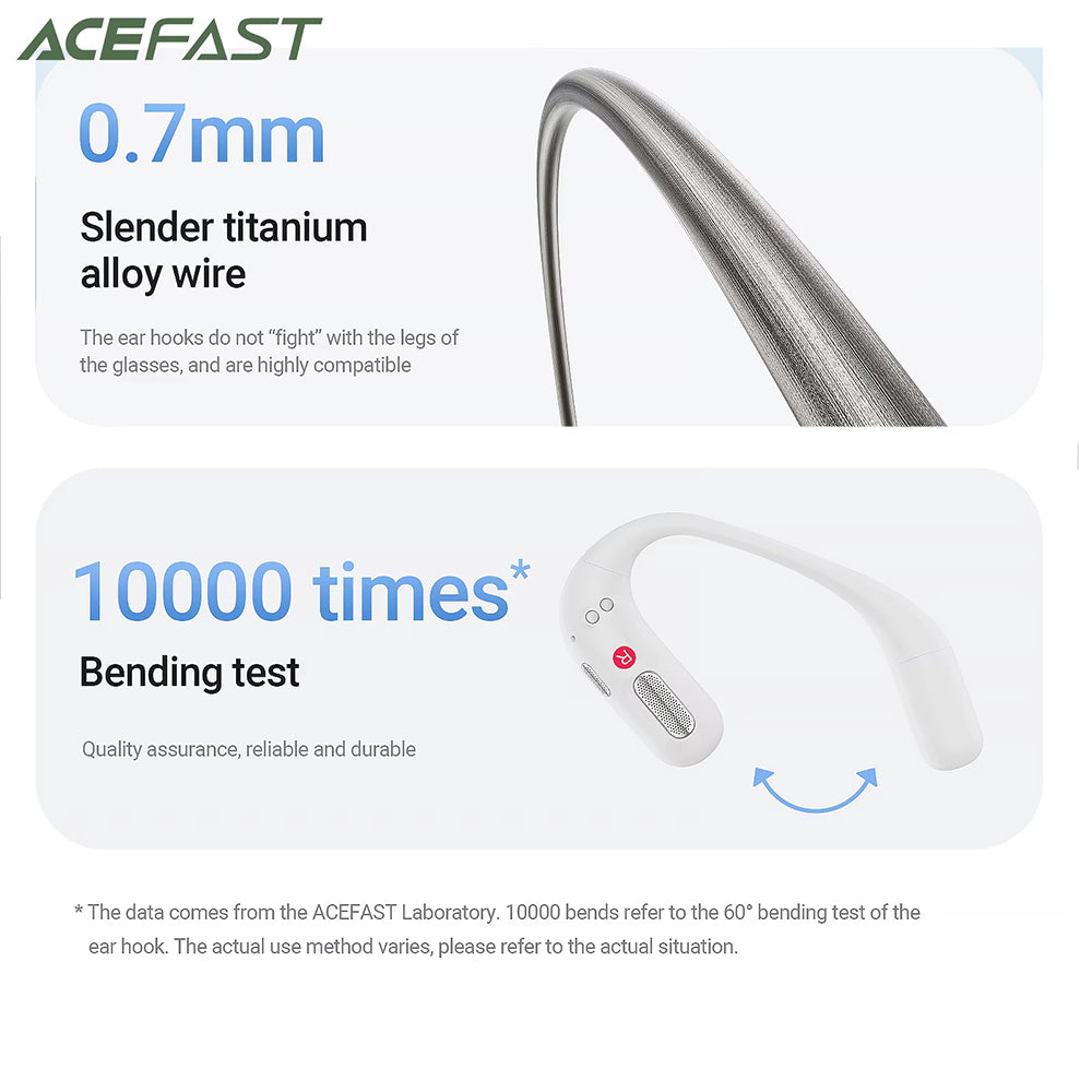 Handsfree Bluetooth Acefast FA002, TWS, Bílá