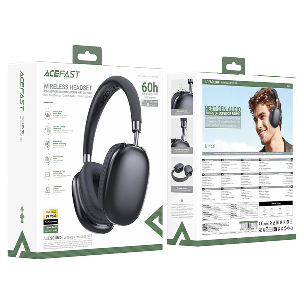 Handsfree Bluetooth Acefast H13, A2DP, Černá