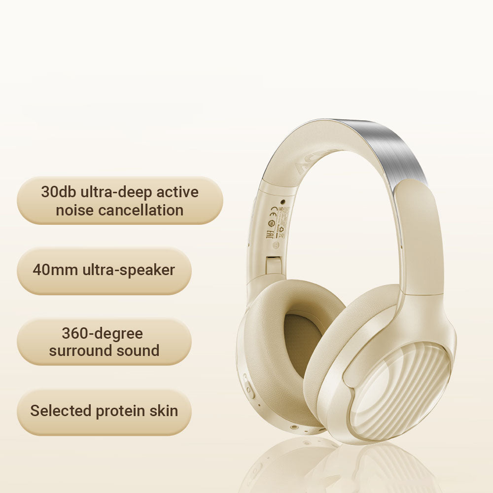 Handsfree Bluetooth Acefast H5, A2DP, ANC, Bílá