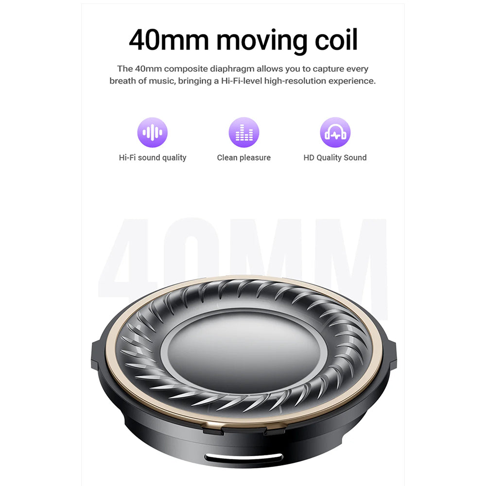 Handsfree Bluetooth Acefast H8, A2DP, ANC, Stříbrný