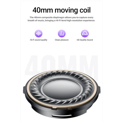 Handsfree Bluetooth Acefast H8, A2DP, ANC, Stříbrný