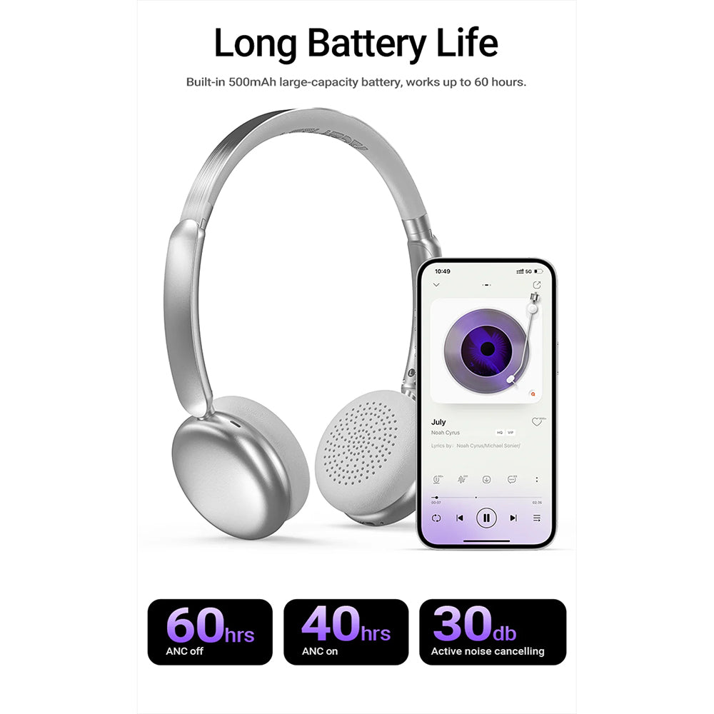 Handsfree Bluetooth Acefast H8, A2DP, ANC, Mov