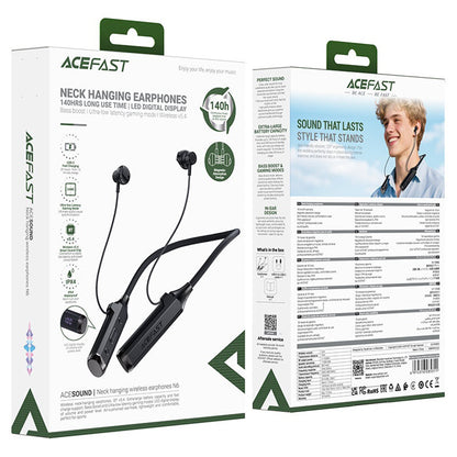 Handsfree Bluetooth Acefast N6, A2DP, Černá