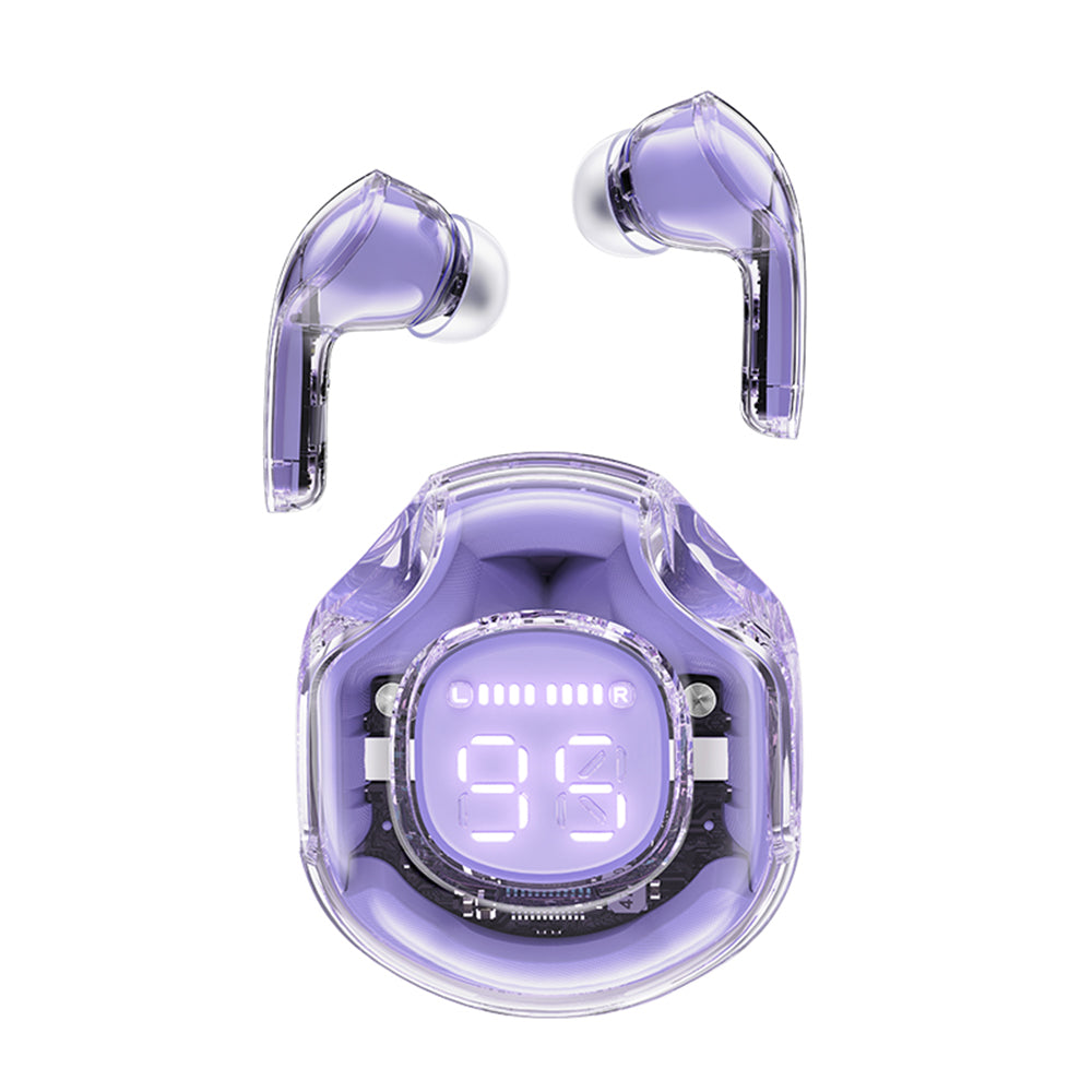 Handsfree Bluetooth Acefast T8, TWS, Fialová