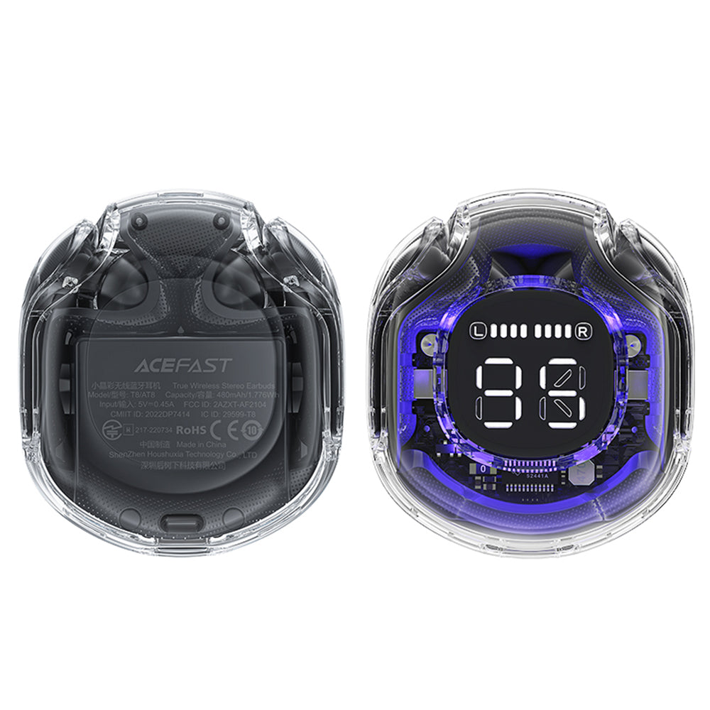 Handsfree Bluetooth Acefast T8, TWS, Černá