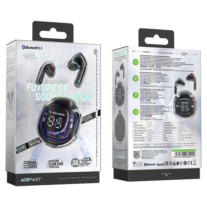 Handsfree Bluetooth Acefast T8, TWS, Černá