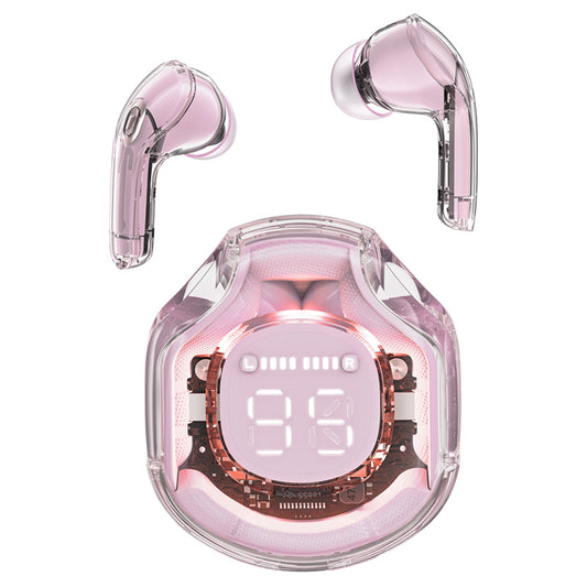 Handsfree Bluetooth Acefast T8, TWS, Růžová