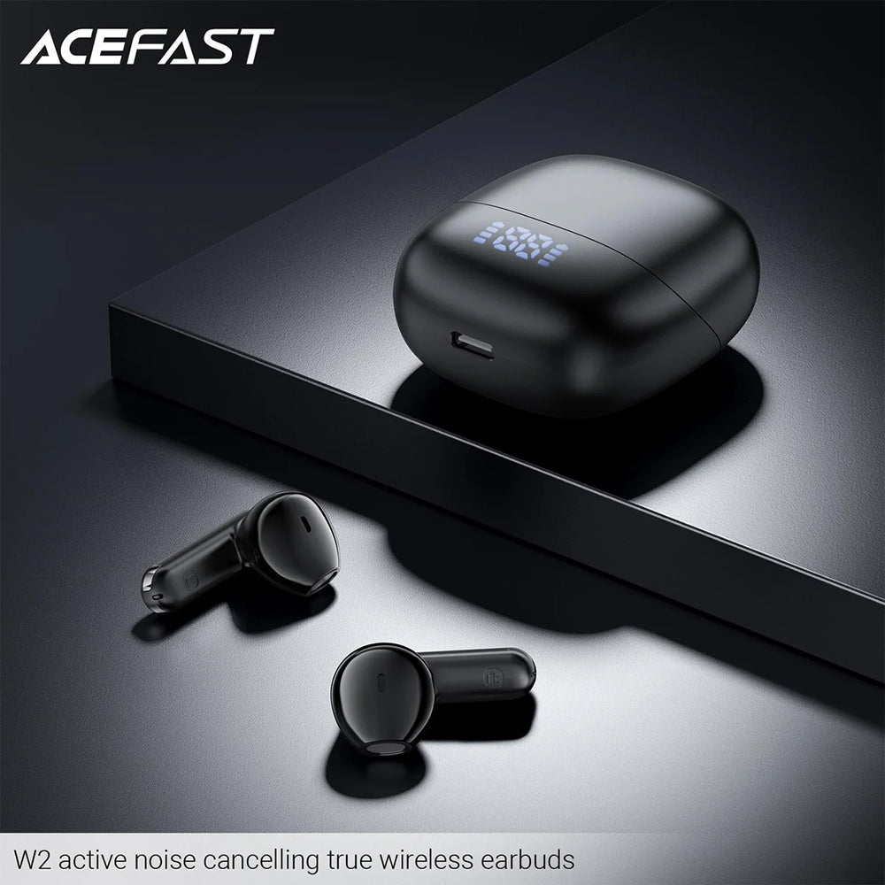 Handsfree Bluetooth Acefast W2, TWS, Černá