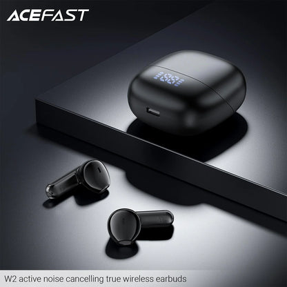 Handsfree Bluetooth Acefast W2, TWS, Černá