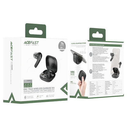 Handsfree Bluetooth Acefast W4, TWS, Černá