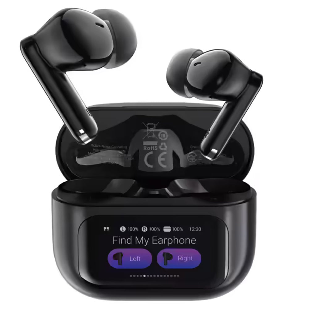 Handsfree Bluetooth Acefast W6, TWS, ANC, Černá