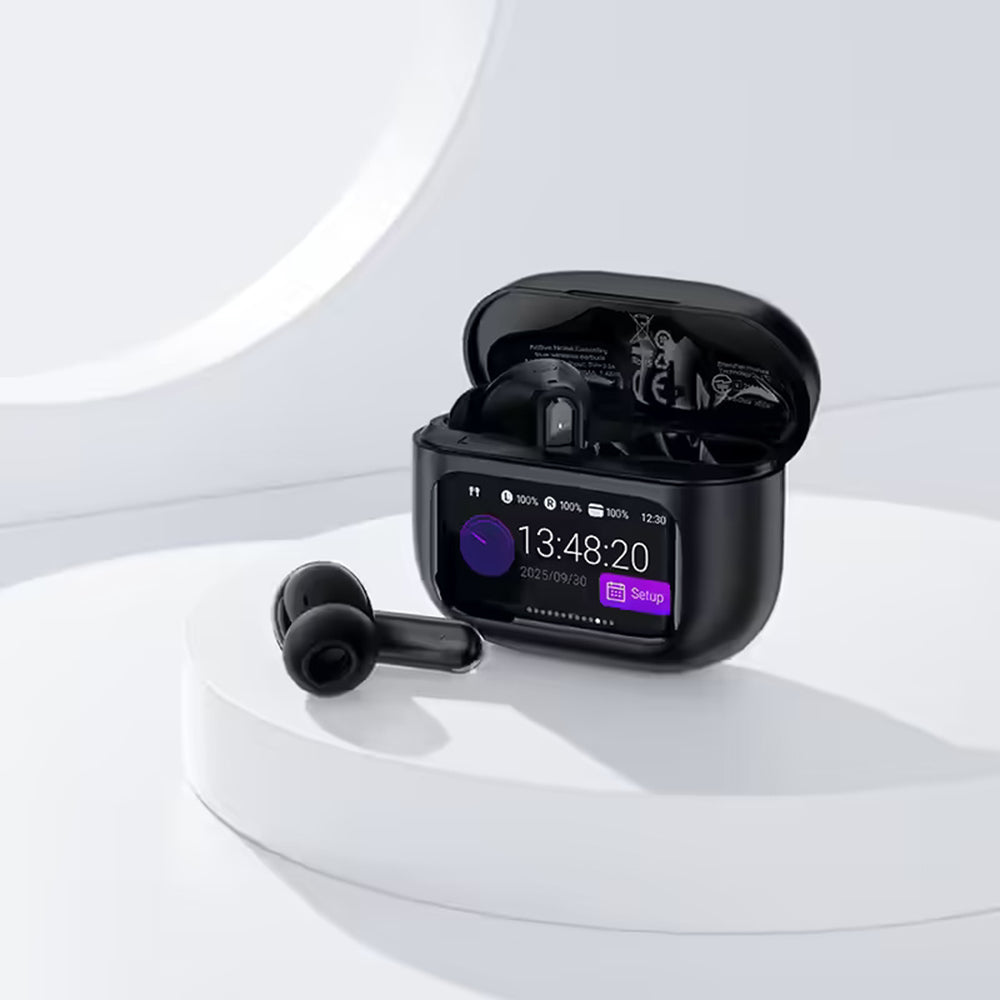Handsfree Bluetooth Acefast W6, TWS, ANC, Černá