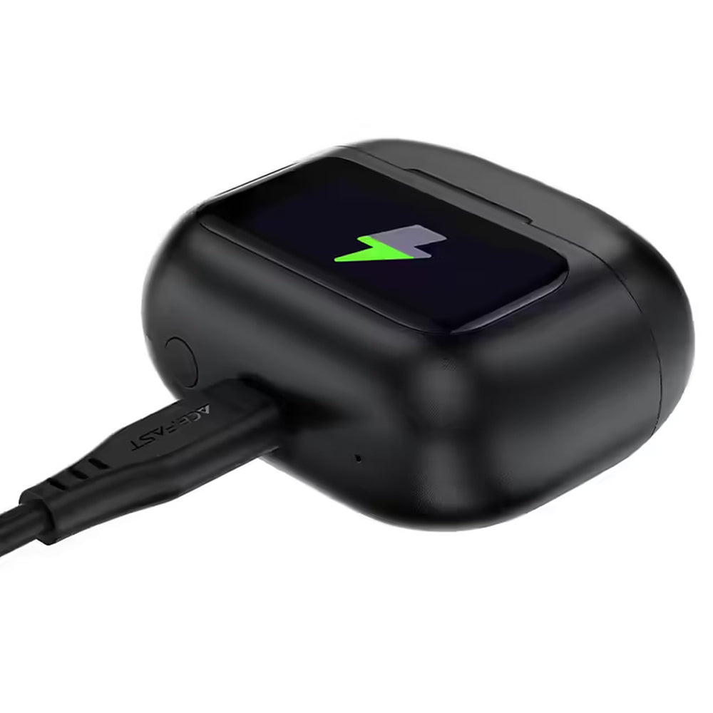 Handsfree Bluetooth Acefast W6, TWS, ANC, Černá