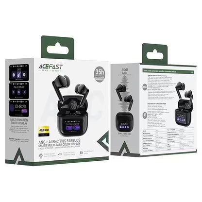 Handsfree Bluetooth Acefast W6, TWS, ANC, Černá