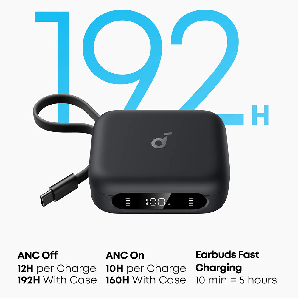 Handsfree Bluetooth Anker P41i, TWS, ANC, Černá A3937G11