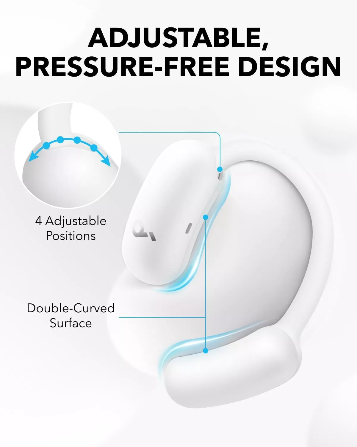 Handsfree Bluetooth Anker SoundCore AeroFit 2, TWS, Bílá A3874G21