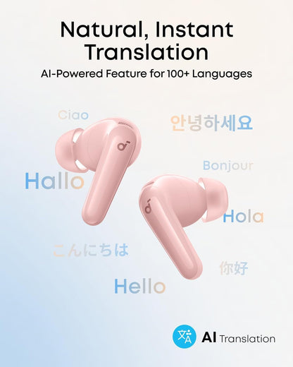 Handsfree Bluetooth Anker SoundCore R60i, TWS, ANC, Růžová D1202G51